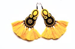 Yellow kolczyki sutaszowe