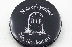 Przypinka gotycka z żywicy R.I.P. pin_print Goth 008