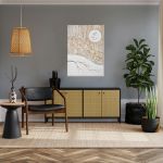 Simply beige, obraz do salonu na płótnie minimalizm abstrakcja - 