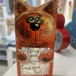 Motywacyjny kotek "Drink good Coffee. Read good books"