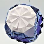 Bombka origami kusudama z papieru koronka - 3