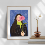 Plakat Rosalia Pink 50x70cm - 2