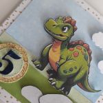 Kartka na urodziny z dinozaurem 3 - 