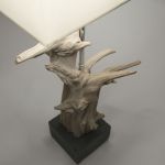 Lampa drewniana z korzenia "Nestling" - 