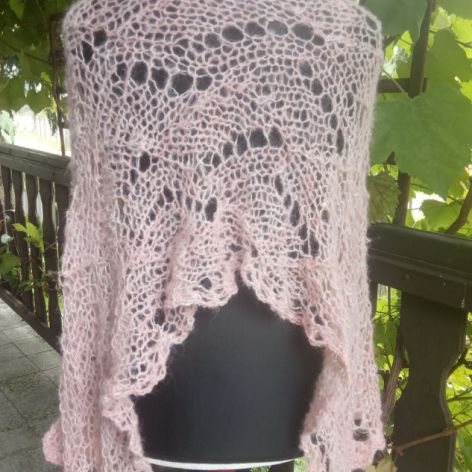 Moherowy szal z alpaką