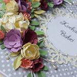 Ślubna kartka z bukietem kwiatów - aala8