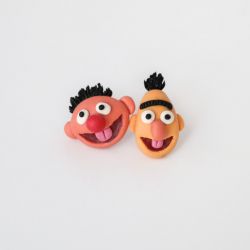 Bert i Ernie - kolczyki Ulica Sezamkowa