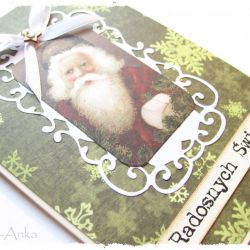 Kartka świąteczna z mikołajem