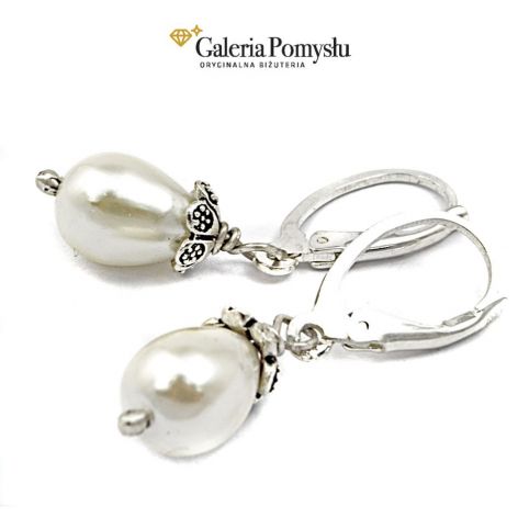 Kolczyki - białe perły
