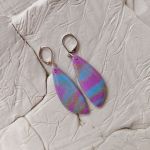 Tęczowe Kolczyki z glinki polimerowej - 3