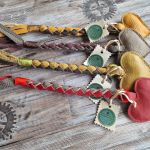 Zabawka dla psa, musztardowe serce, Zabawka ze skóry naturalnej,  szarpak,  akcesoria dla psa  - 