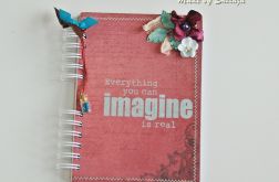 Notes/Pamiętnik 'bordo i turkusy'