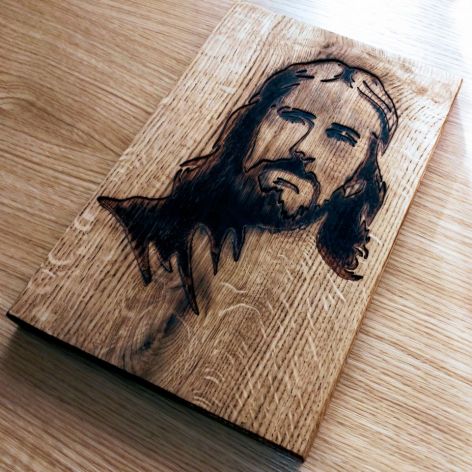 Obraz w Drewnie - Jezus