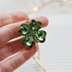 Metalowa zakładka do książki koniczynka  - 