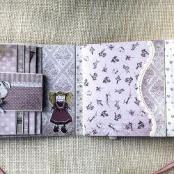 223,Oryginalny album dla dziewczynki w stylu vintage 