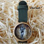 Drewniany zegarek militarny - 