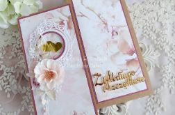 Ślubna kartka w pudełku 1064