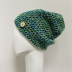 Gruba czapka beanie smerf kolorowa szydełkowa 2 - gruba czapka