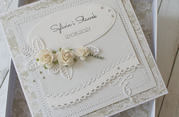 Kartka ślubna w pudełku - komplet v.13