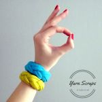  Bransoletka Yarn Scraps - Bangle in Turquoise - 
