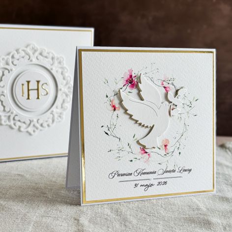 Pamiątka I Komunii w pudełku z kopertą, 108