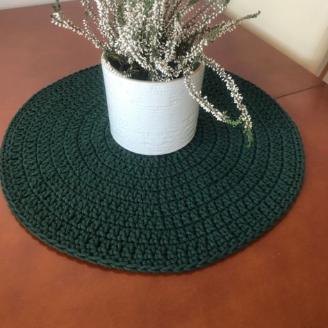 Podkładka na stół,średnica 30cm,pod talerz z sznurka.