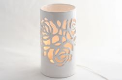 Lampa ceramiczna Róża led
