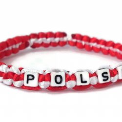 Bransoletka sznurkowa Polska patriotyczna