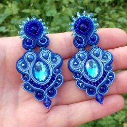 Kolczyki Chabrowe sztyfty