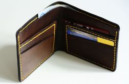 Portfel skórzany brązowy