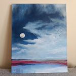 Pomiędzy nocą a świtem-obraz akrylowy  - 