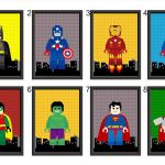 Lego Super Heroes, plakat A3, - 