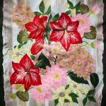 Ręcznie malowana torba bawełniana LOTOS - upominek dla nastolatki