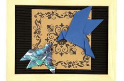 Obrazek origami ścienny do powieszenia Ptaki