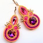 Juicy Summer kolczyki sutaszowe - 