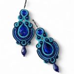 Kolczyki Sutasz Nane sutasz kobalt1 - 