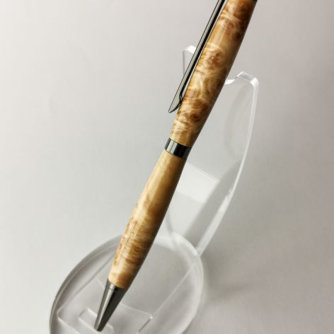 Długopis z drewna stabilizowanego - beżowy 
