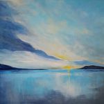 Poranek nad morzem-obraz akrylowy 50/60 cm  - 