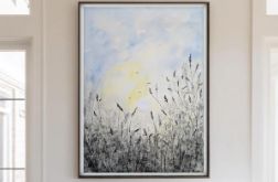 Oryginalna akwarela. Łąka 46x61cm