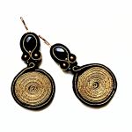 Golden Spiral kolczyki sutasz - 