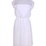 Transparentna biała sukienka - 