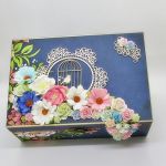 Szkatułka pełna kwiatów  - ozdobne wieczko