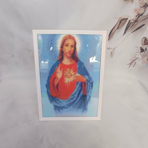 Obrazek diamentowy 20x30cm SERCE JEZUSA