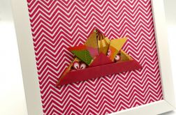 Obrazek origami na ścianę Czapka samuraja