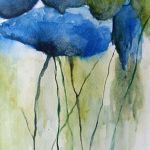 Kwiaty 2-akwarela formatu 24/18 cm  - 