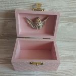 Pudełeczko z francuskimi różami - Wnętrze pudełeczka