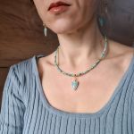 SERCE Z AMAZONITU - NASZYJNIK RÓWNOWAGI I KREATYWNOŚCI  - 