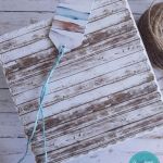 Kartka z okazji przejścia na emeryturę z motywem morza 6, personalizacja - Tył kartki i tył etykietki