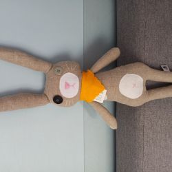 Królik maskotka handmade