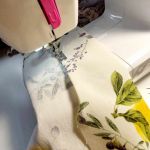 Zazdrostka gotowa z koronką na tunel CYTRYNY 100/40cm - 